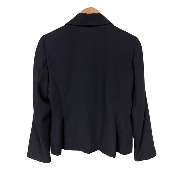 Black Classy Sag Harbor 8 Petite 8P Zip Front JACKET Medium MP Princess Seaming - Picture 4 of 5